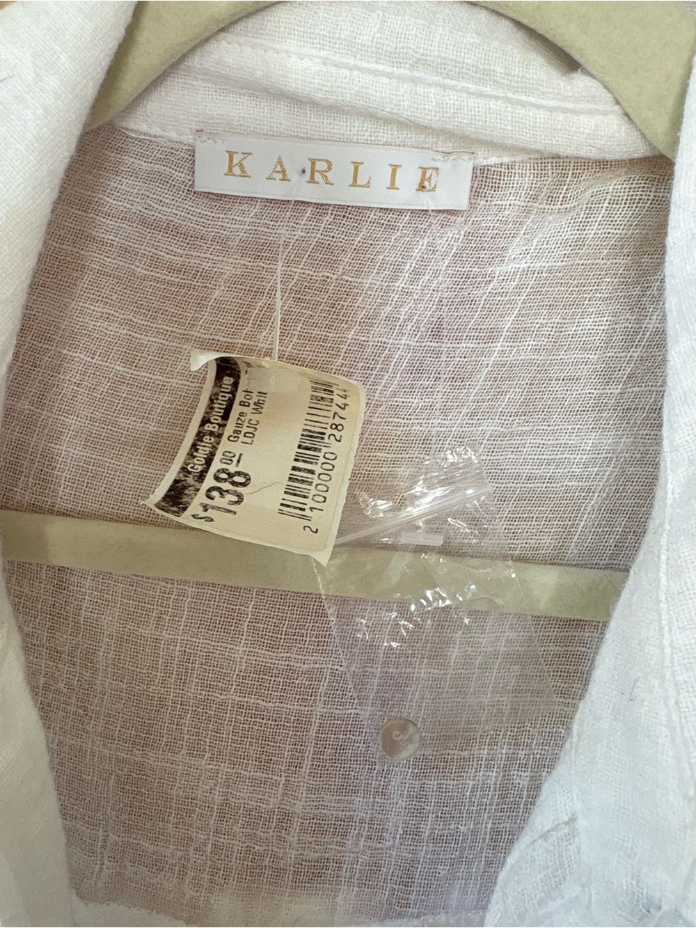 Karlie White Ruffled Button-Front Casual Dress - Picture 4 of 5